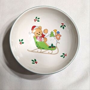 Mikasa Vintage Teddy's Christmas bowl